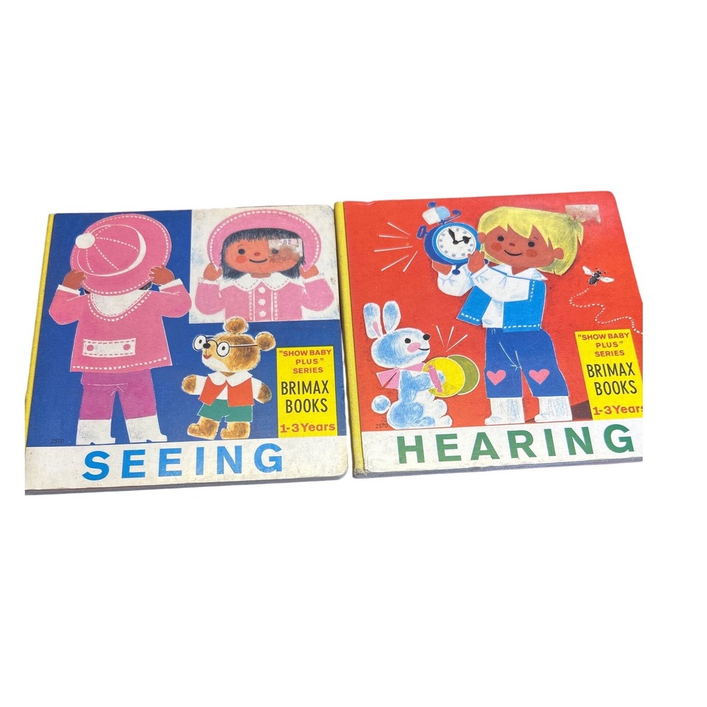 Brimax Books Hearing & Seeing Board 1-3 Years‎ Vintage 1970s books